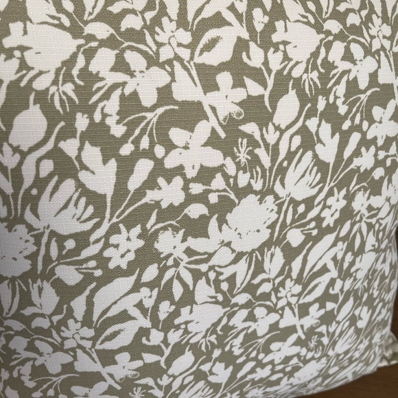 18"x18" Floral Square Outdoor Throw Pillow Sage Green - Threshold™ - Picture 7 of 8